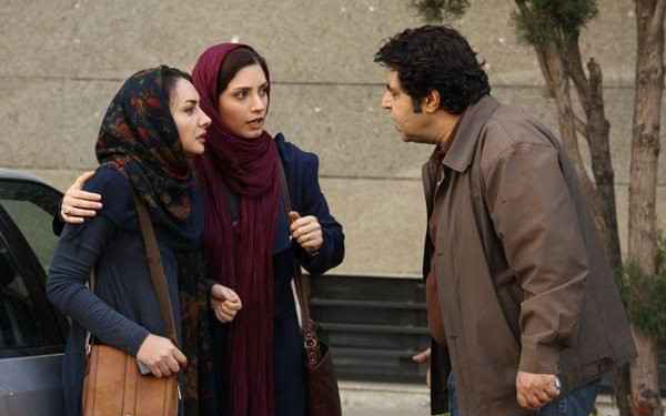 فرهاد اصلانی در صحنه فیلم سینمایی به خاطر پونه به همراه هانیه توسلی