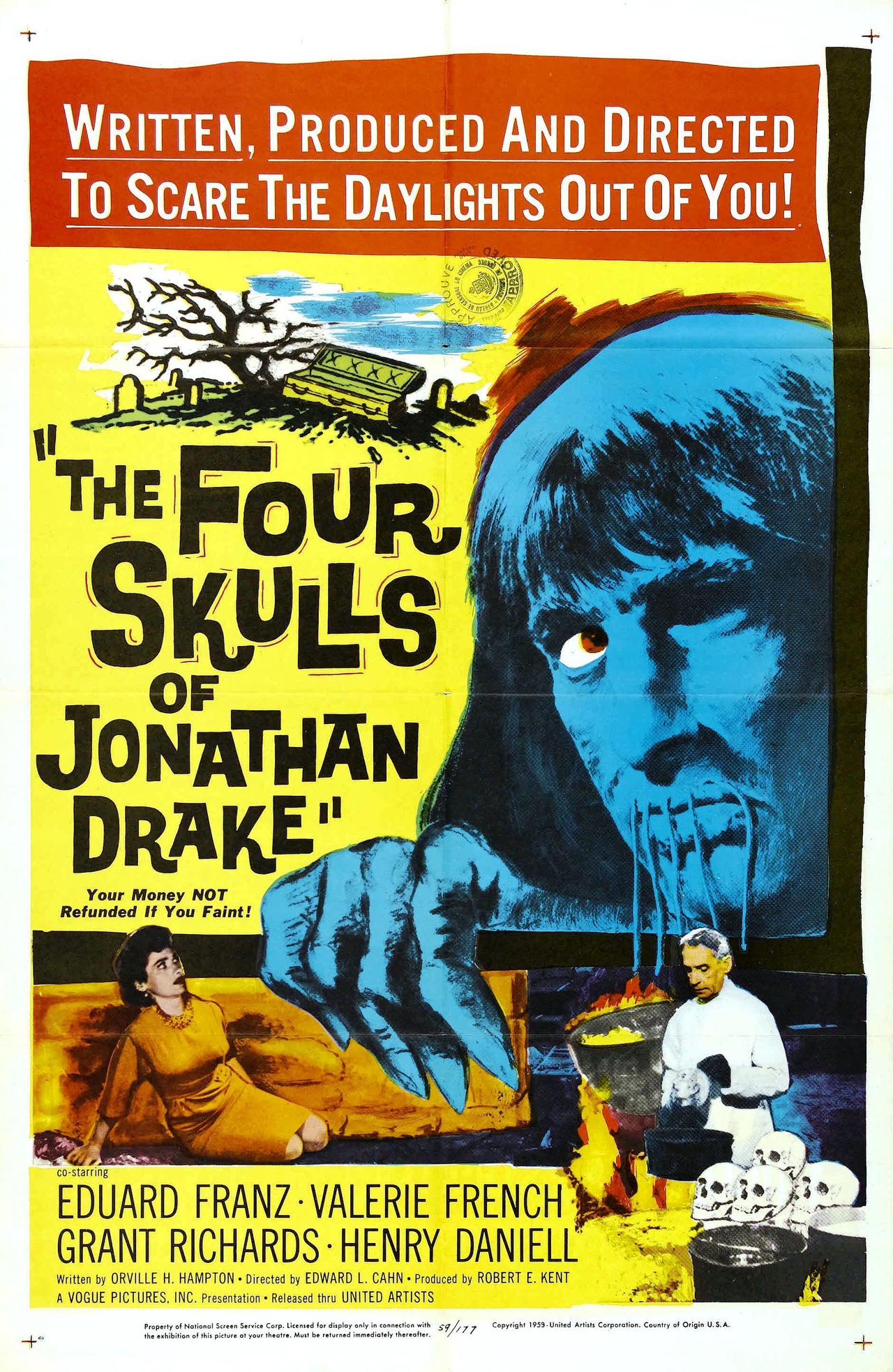  فیلم سینمایی The Four Skulls of Jonathan Drake به کارگردانی Edward L. Cahn