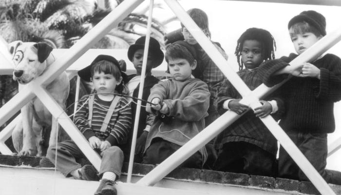 Kevin Jamal Woods در صحنه فیلم سینمایی The Little Rascals به همراه Travis Tedford و Ross Bagley