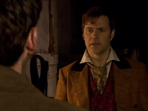 David Morrissey در صحنه سریال تلویزیونی Doctor Who به همراه دیوید تننت