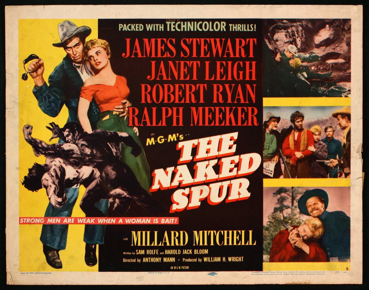  فیلم سینمایی The Naked Spur به کارگردانی Anthony Mann