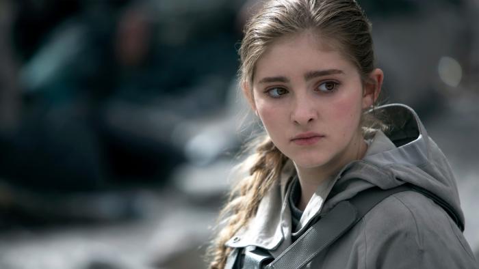 Willow Shields در صحنه فیلم سینمایی عطش مبارزه: زاغ مقلد - بخش ۲