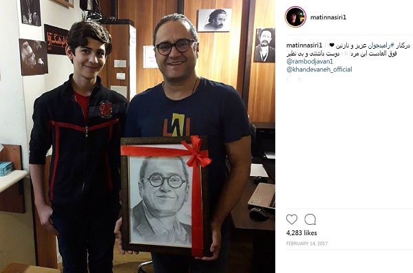 تصویری شخصی از محمد‌متین نصیری، بازیگر سینما و تلویزیون