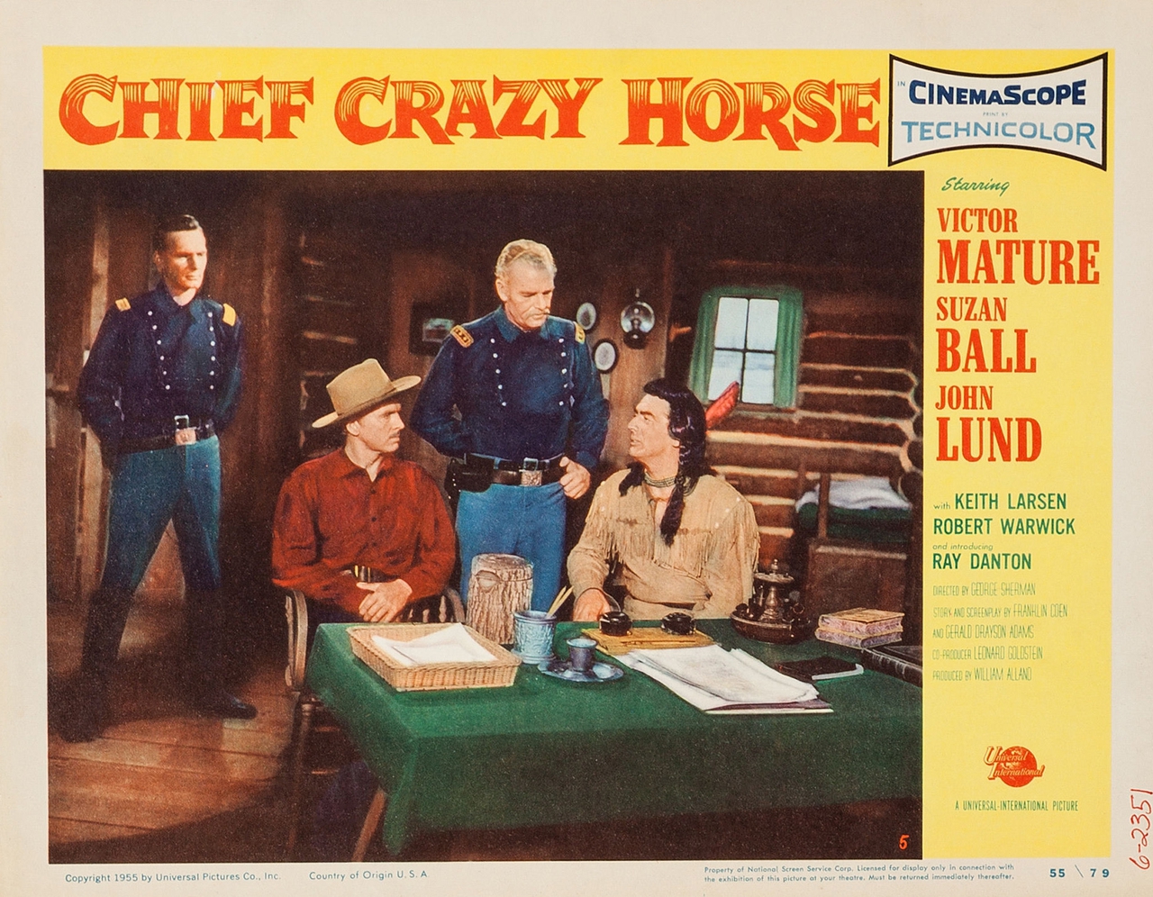  فیلم سینمایی Chief Crazy Horse با حضور Dennis Weaver، Victor Mature، James Millican و John Lund