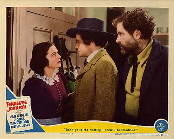 Ruth Hussey در صحنه فیلم سینمایی Tennessee Johnson به همراه Van Heflin و Grant Withers