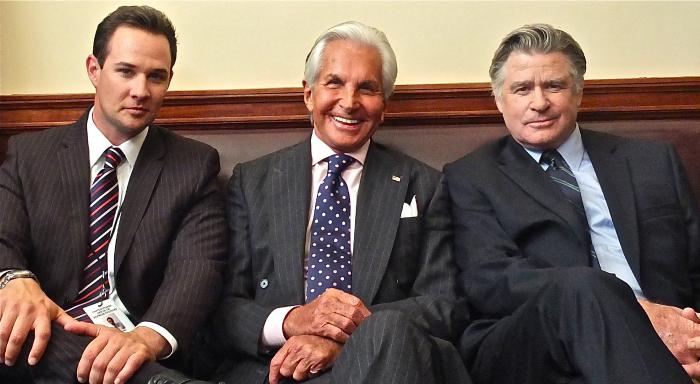 تریت ویلیامز در صحنه فیلم سینمایی The Congressman به همراه Ryan Merriman و George Hamilton