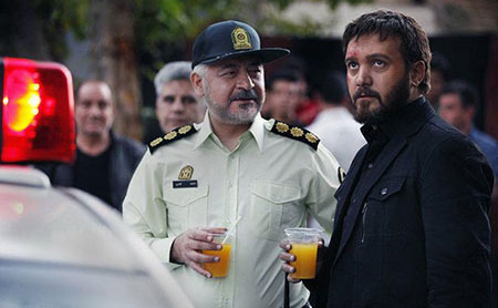 مجید مشیری در صحنه سریال تلویزیونی میکائیل به همراه کامبیز دیرباز