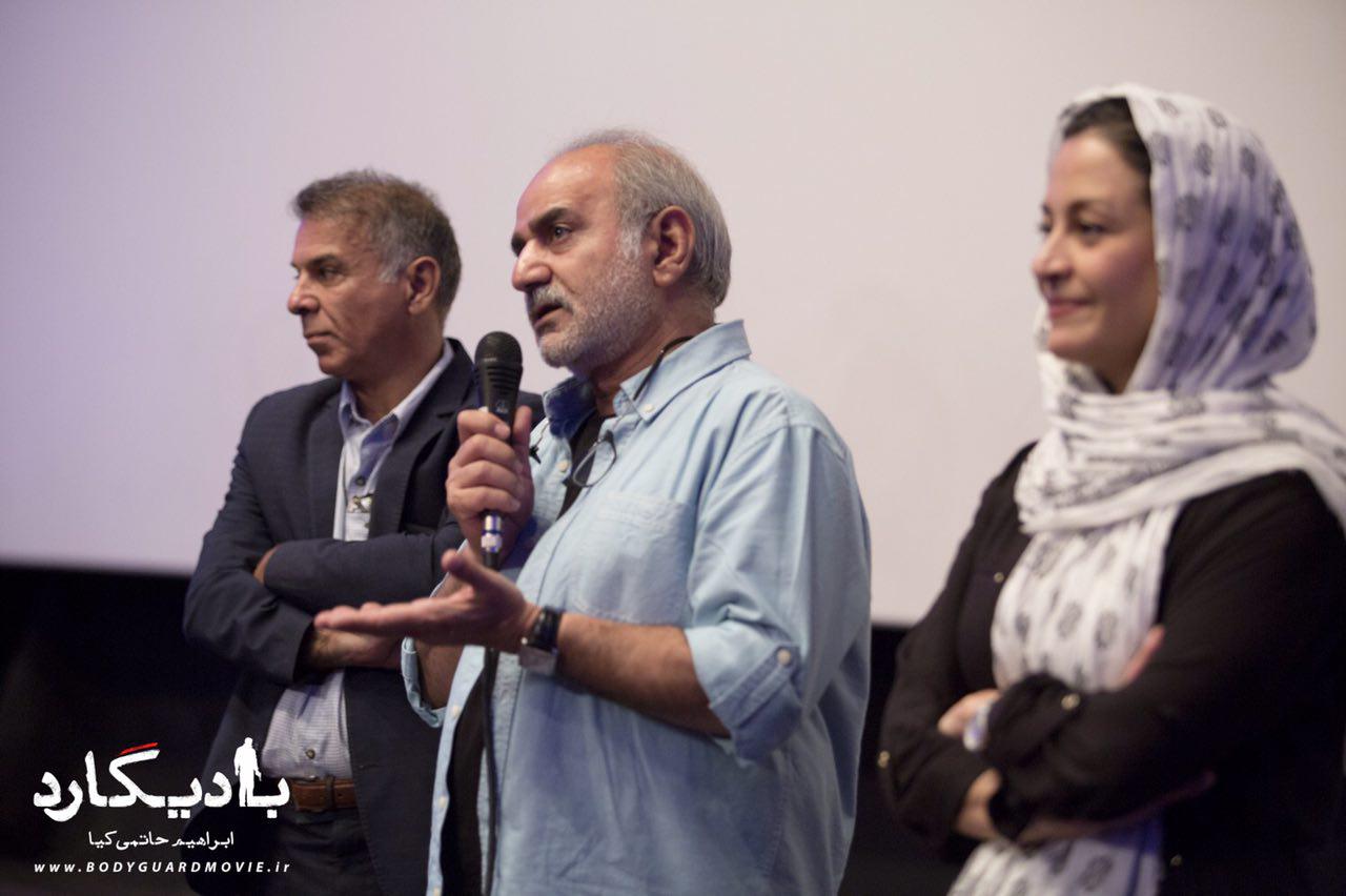 مریلا زارعی در اکران افتتاحیه فیلم سینمایی بادیگارد به همراه محمود کلاری و پرویز پرستویی
