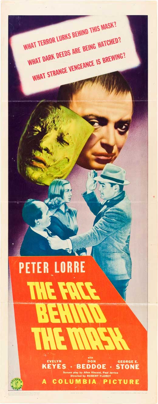 Peter Lorre در صحنه فیلم سینمایی The Face Behind the Mask به همراه اولین کیز
