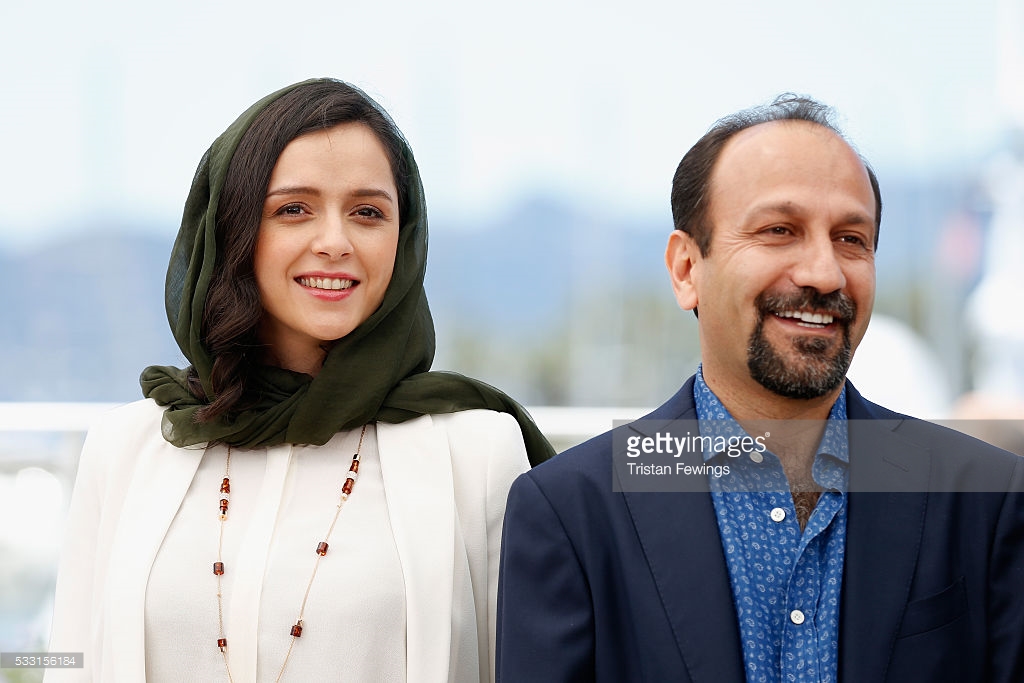 اصغر فرهادی در اکران افتتاحیه فیلم سینمایی فروشنده به همراه ترانه علیدوستی