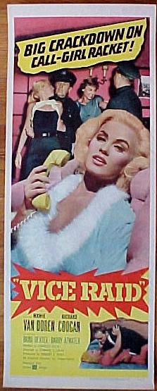 Mamie Van Doren در صحنه فیلم سینمایی Vice Raid