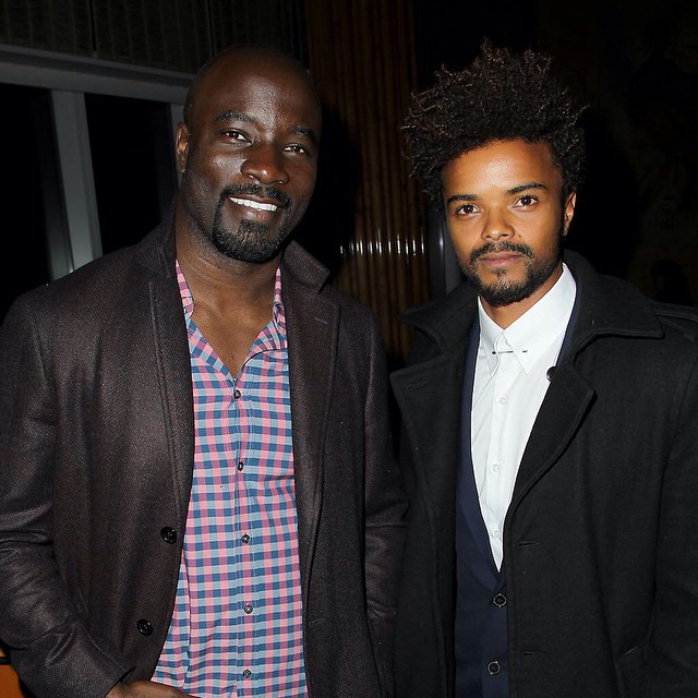 Eka Darville در صحنه سریال تلویزیونی خط خون به همراه Mike Colter