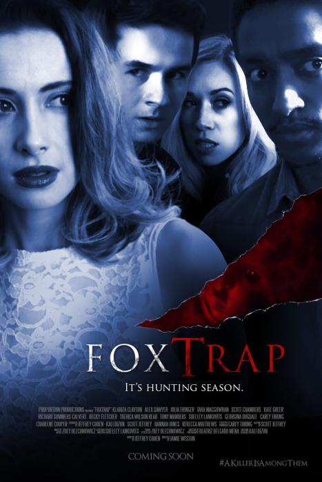 Klariza Clayton در صحنه فیلم سینمایی Fox Trap به همراه Kate Greer، Scott Chambers و Alex Sawyer