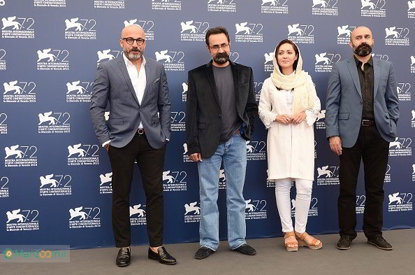 امیر آقایی در تست گريم فیلم سینمایی چهارشنبه 19 اردیبهشت به همراه علی جلیلوند، وحید جلیلوند و نیکی کریمی