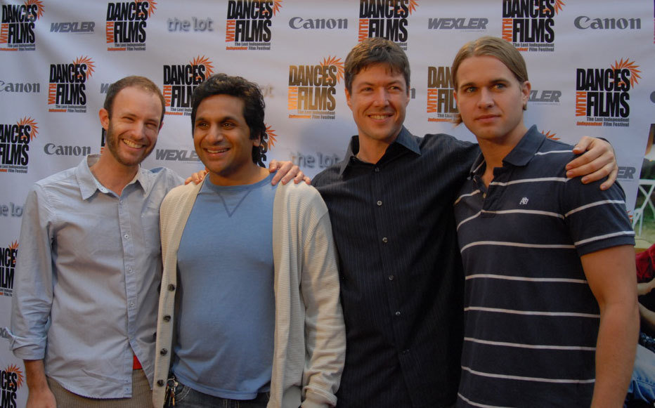 Randy Wayne در صحنه فیلم سینمایی The Last Hurrah به همراه Ravi Patel، Jonathan W. Stokes و Jon Weinberg