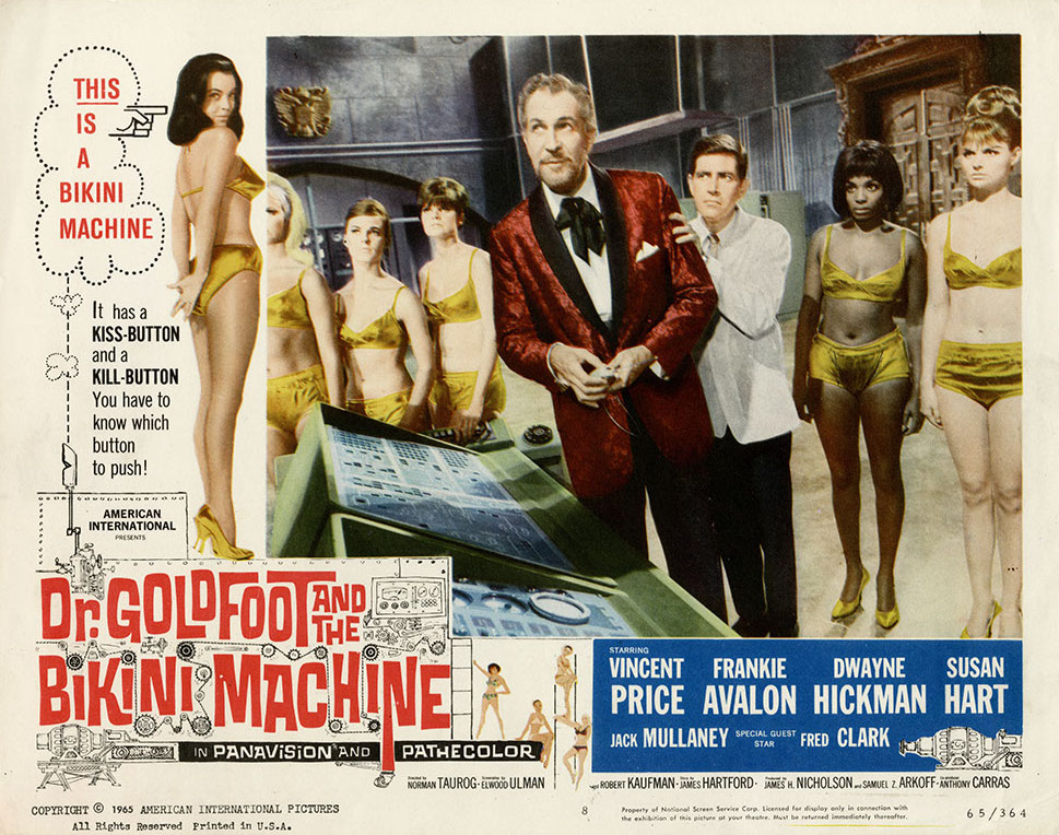 فیلم سینمایی Dr. Goldfoot and the Bikini Machine با حضور وینسنت پرایس