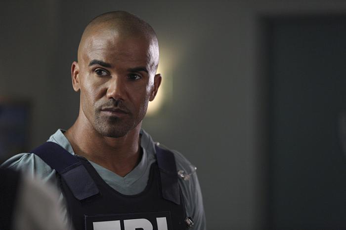 Shemar Moore در صحنه سریال تلویزیونی ذهن های مجرم