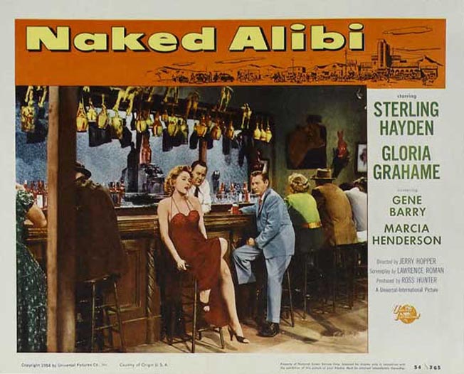 Gloria Grahame در صحنه فیلم سینمایی Naked Alibi