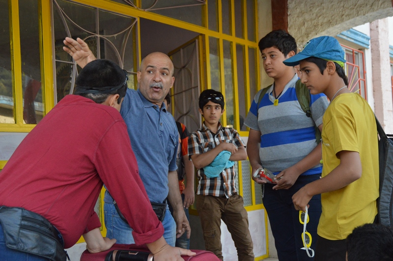 پشت صحنه فیلم سینمایی فرار از اردو با حضور غلامرضا رمضانی
