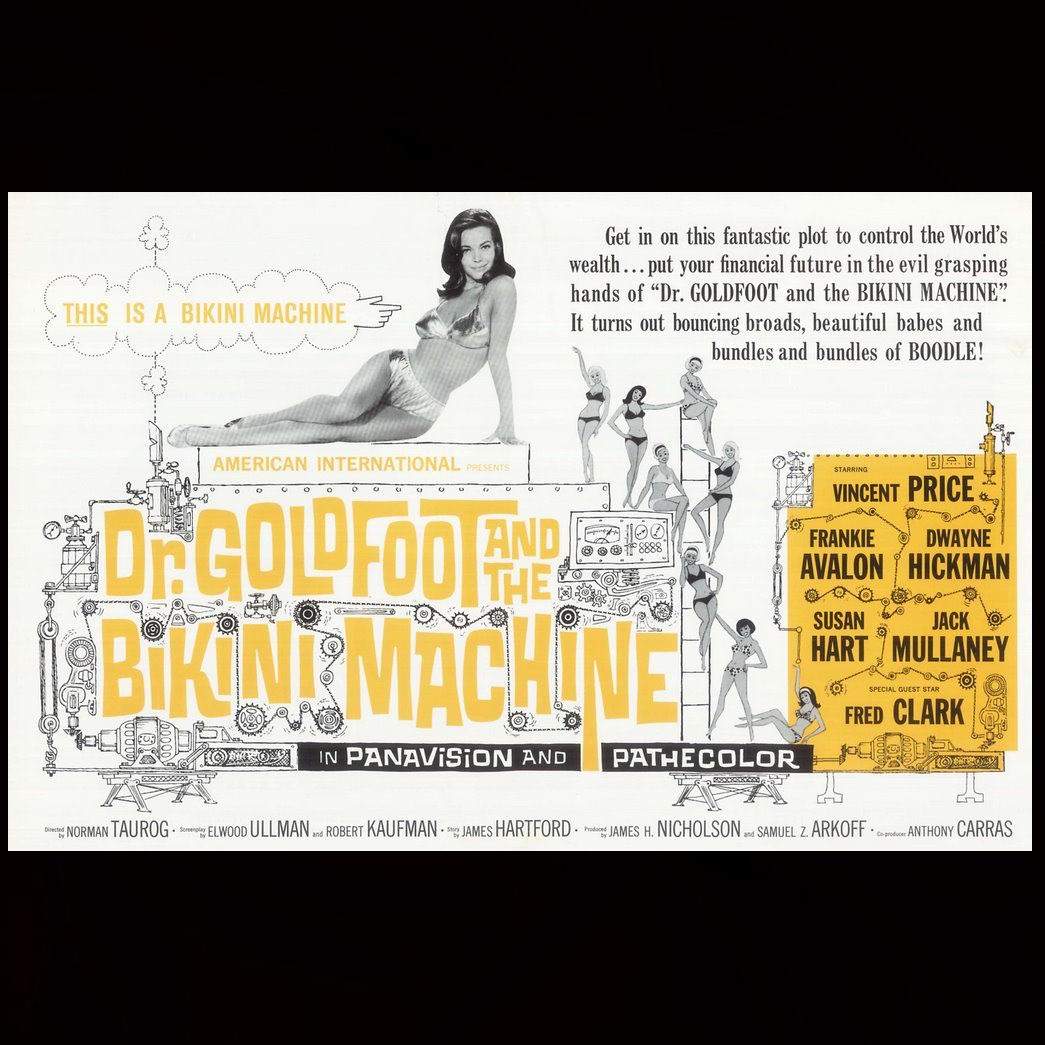  فیلم سینمایی Dr. Goldfoot and the Bikini Machine با حضور Salli Sachse، Patti Chandler، Mary Hughes، Susan Hart و Luree Holmes