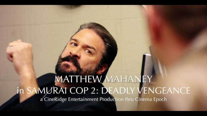 Matthew Mahaney در صحنه فیلم سینمایی Samurai Cop 2: Deadly Vengeance