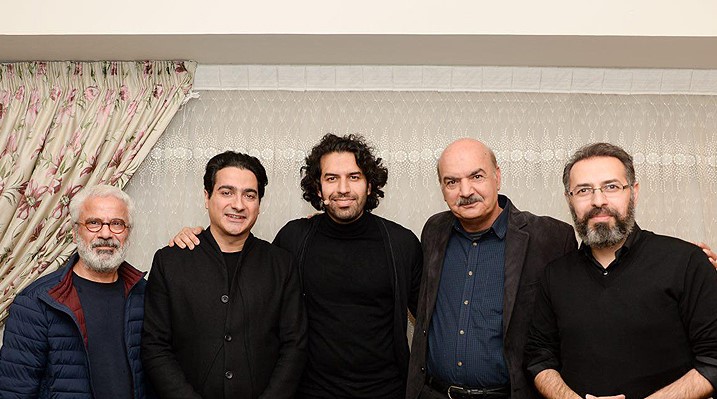 تصویری شخصی از سهراب پورناظری، آهنگ ساز و نوازنده سینما و تلویزیون به همراه ایرج طهماسب و همایون شجریان