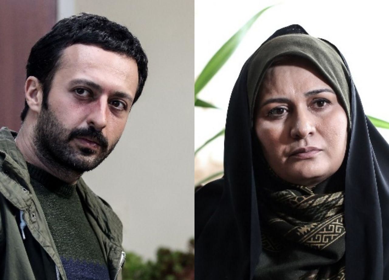 پریوش نظریه در صحنه سریال تلویزیونی دل دار به همراه حسام محمودی