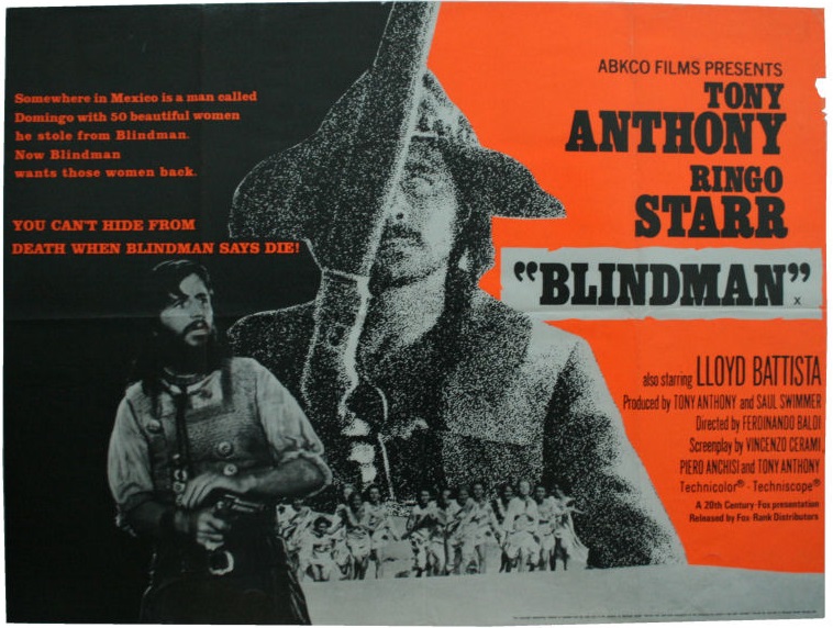 Tony Anthony در صحنه فیلم سینمایی Blindman به همراه Ringo Starr