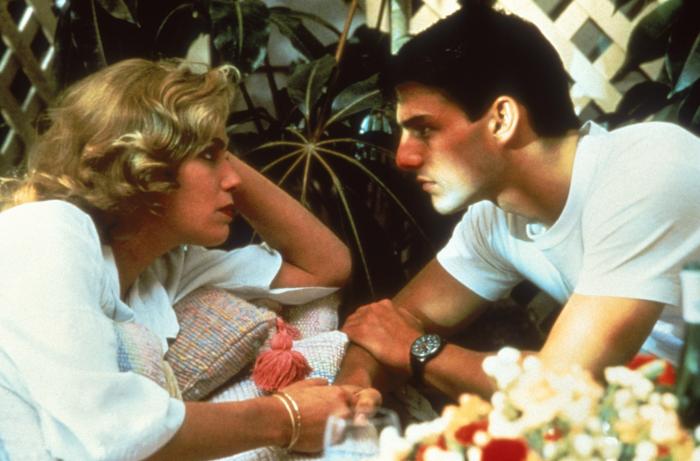 Kelly McGillis در صحنه فیلم سینمایی تاپ گان به همراه تام کروز