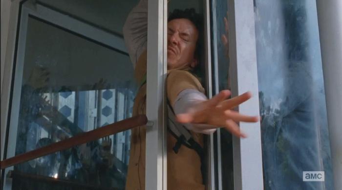 Michael Traynor در صحنه سریال تلویزیونی مردگان متحرک