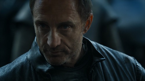 Michael McElhatton در صحنه سریال تلویزیونی بازی تاج و تخت