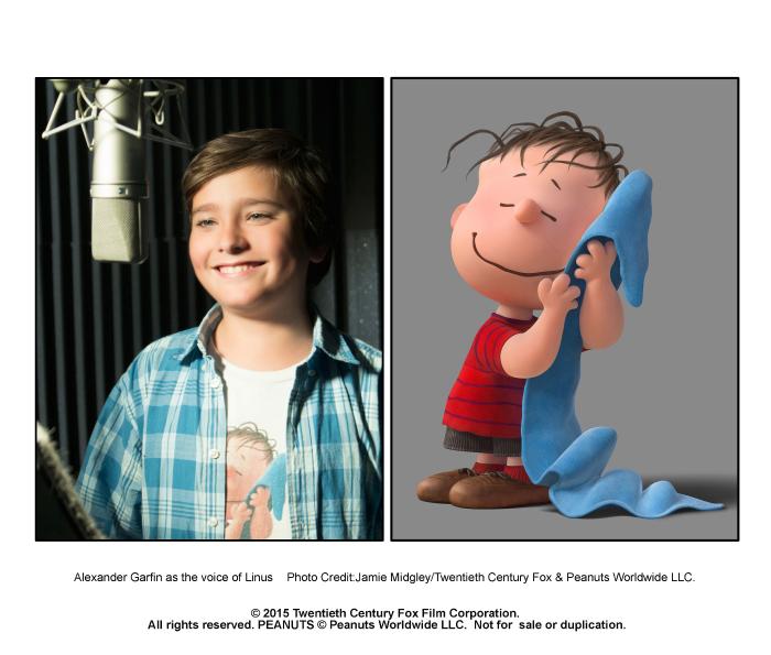 Alexander Garfin در صحنه فیلم سینمایی Snoopy and Charlie Brown: The Peanuts Movie