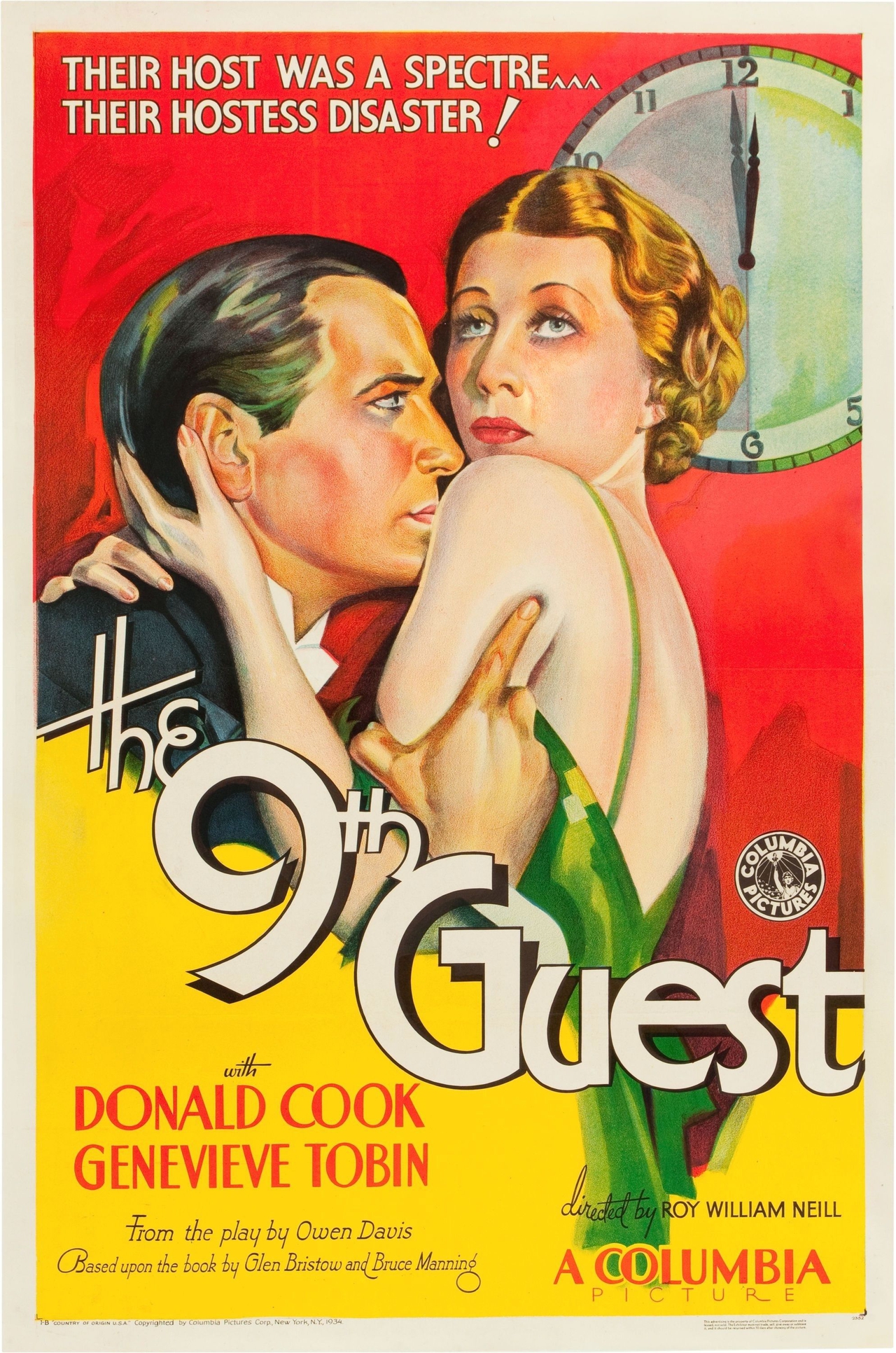  فیلم سینمایی The Ninth Guest با حضور Donald Cook و Genevieve Tobin