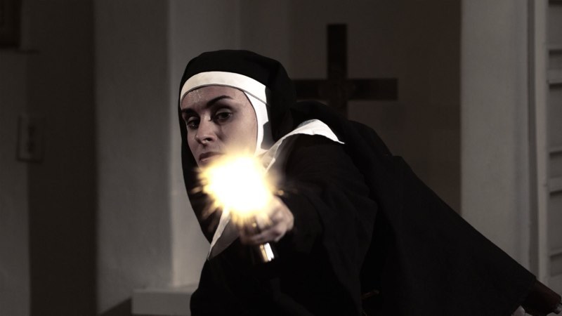  فیلم سینمایی Nude Nuns with Big Guns با حضور Asun Ortega