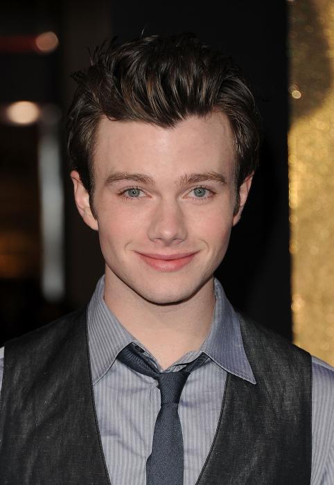 Chris Colfer در صحنه فیلم سینمایی شب سال نو