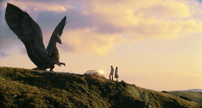 سینا گویلوری در صحنه فیلم سینمایی پسر اژدها سوار به همراه Ed Speleers