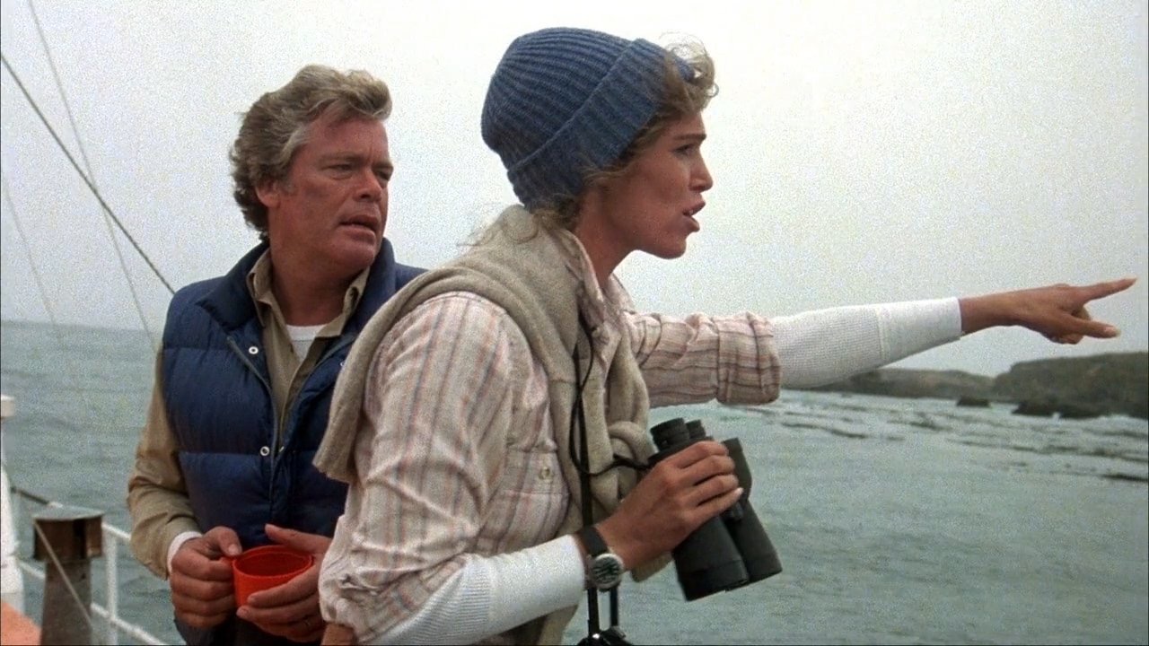 Ann Turkel در صحنه فیلم سینمایی Humanoids from the Deep به همراه Doug McClure