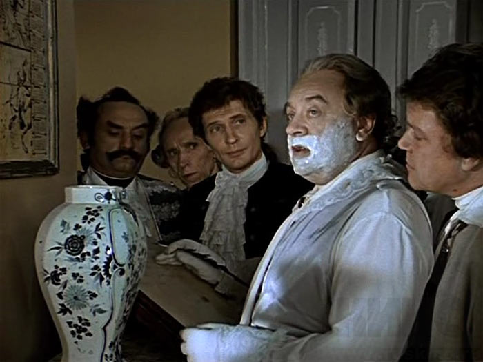 Leonid Bronevoy در صحنه فیلم سینمایی The Very Same Munchhausen به همراه Semyon Farada و Igor Yasulovich