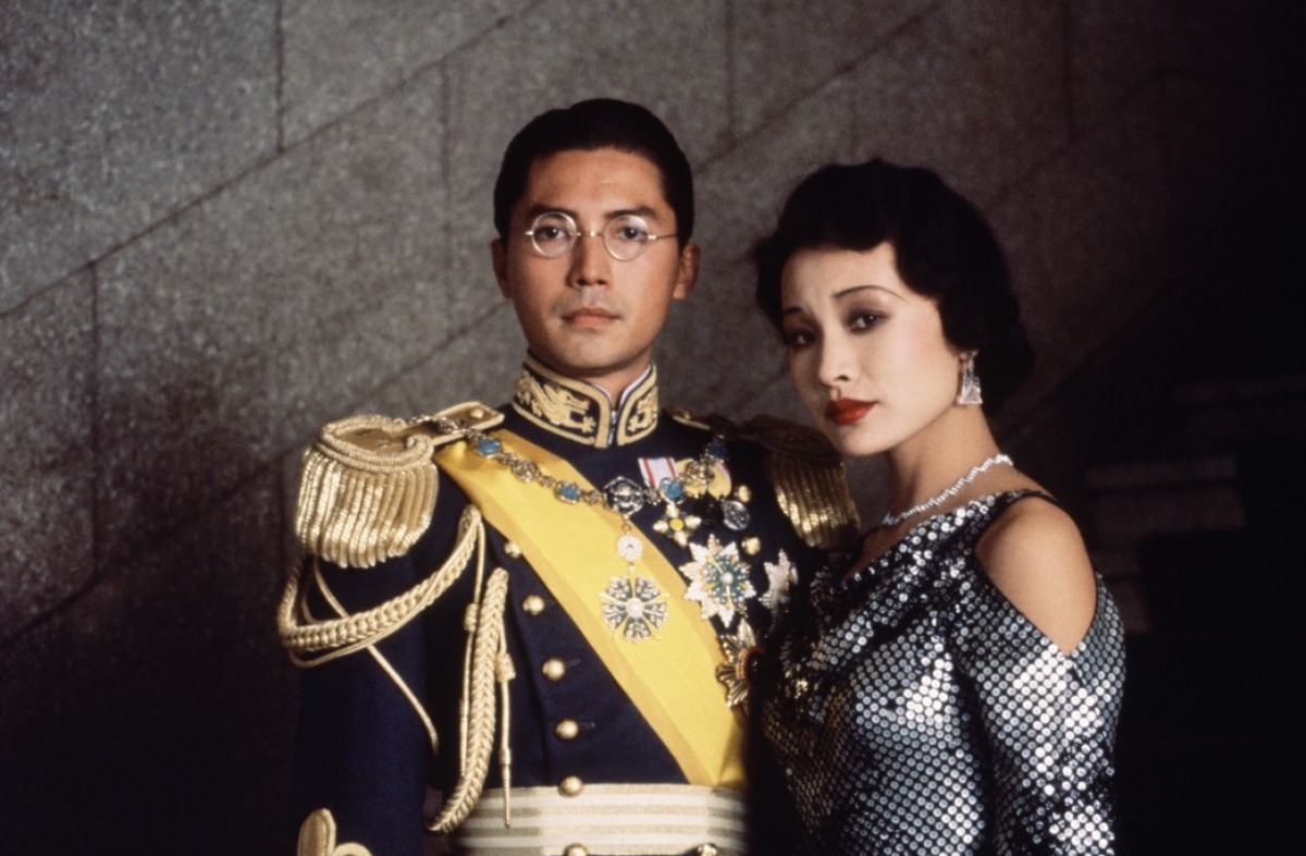 جوآن چن در صحنه فیلم سینمایی The Last Emperor به همراه John Lone