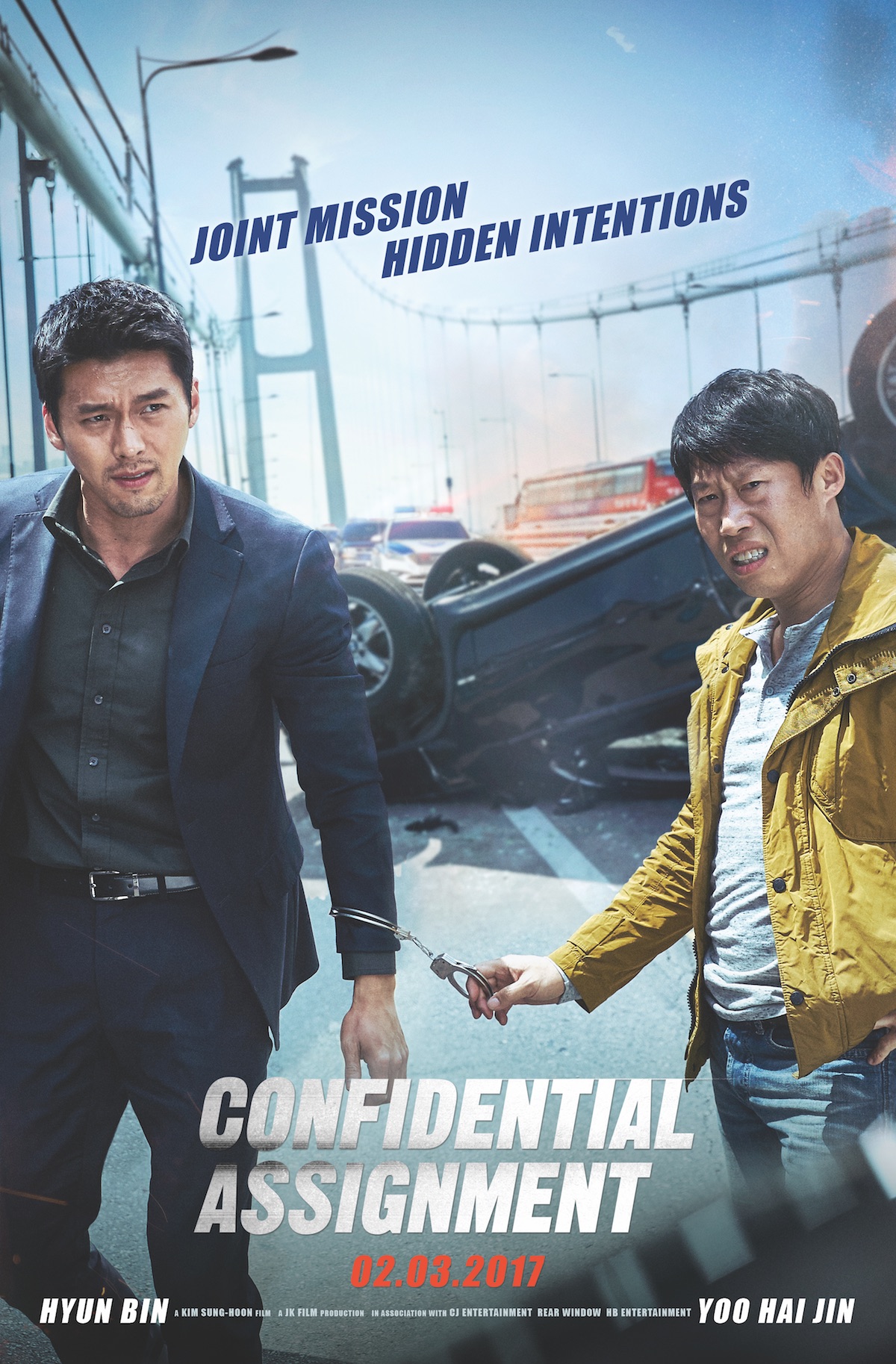 Hyun Bin در صحنه فیلم سینمایی Confidential Assignment به همراه Hae-jin Yoo