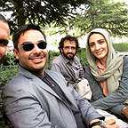 پشت صحنه سریال تلویزیونی تنهایی لیلا با حضور مینا ساداتی، سام قریبیان و بهروز شعیبی