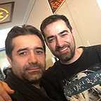 رضا یارخلج، بازیگر سینما و تلویزیون - عکس اکران به همراه سید‌شهاب حسینی