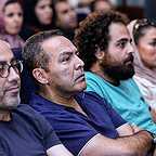 علی شفیعی ثابت، چهره‌پرداز و بازیگر سینما و تلویزیون - عکس اکران به همراه عارف لرستانی و فریبرز عرب‌نیا