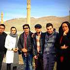 پشت صحنه سریال تلویزیونی آوای باران با حضور الهام چرخنده، نیلوفر پارسا و علی تقوازاده