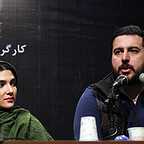 نشست خبری سریال تلویزیونی پرده‌نشین با حضور محسن کیایی و سارا رسول زاده