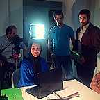 پشت صحنه سریال تلویزیونی سایبر با حضور نیلوفر شهیدی