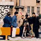 تصویری از رضا غمخوار (غفار رضایی)، مدیر تولید و بازیگر سینما و تلویزیون در پشت صحنه یکی از آثارش