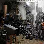 تصویری از حمیدرضا حافظی، نویسنده سینما و تلویزیون در پشت صحنه یکی از آثارش