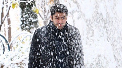برف تهران و  تصاویر زمستانی بازیگران