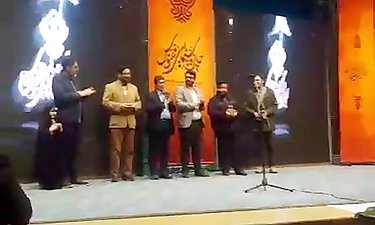تجلیل از محمد حسین مهدویان در جشن جایزه سینمایی ققنوس